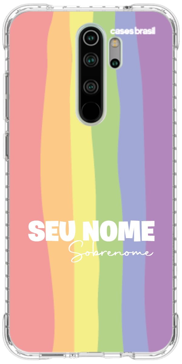 Capinha para Celular Arco-íris Vertical Sobrenome