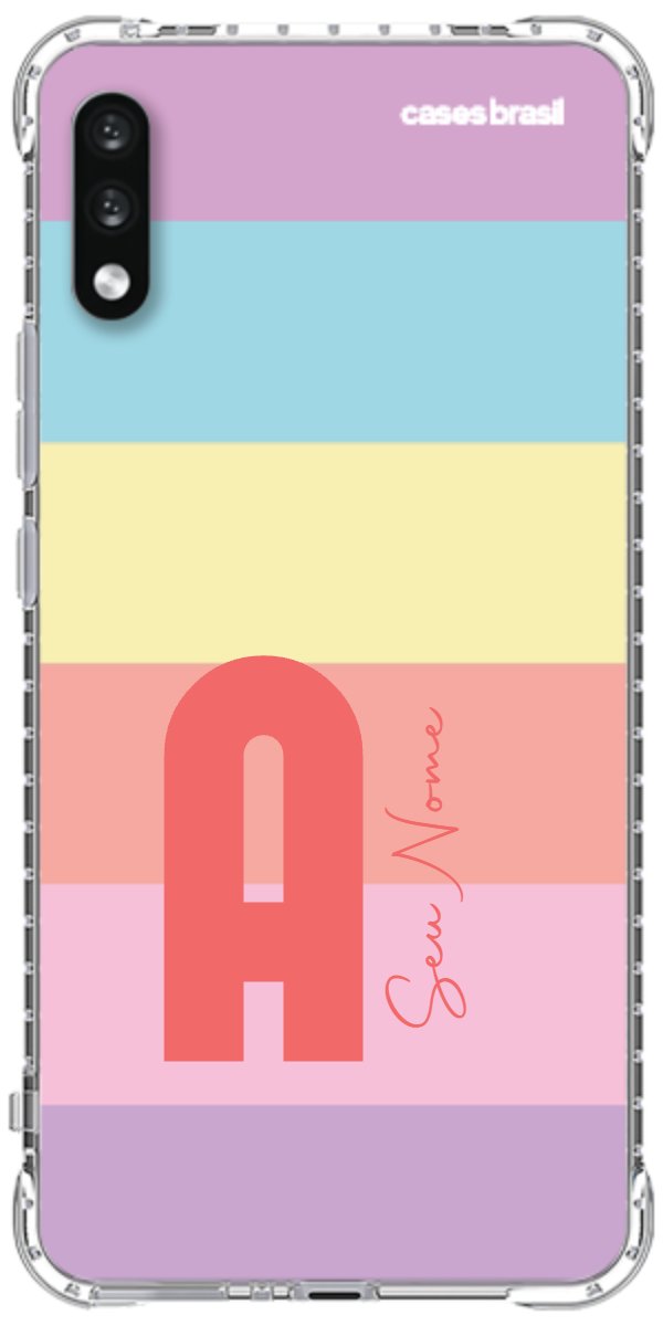 Capinha para Celular Arco-íris Cores Pastel