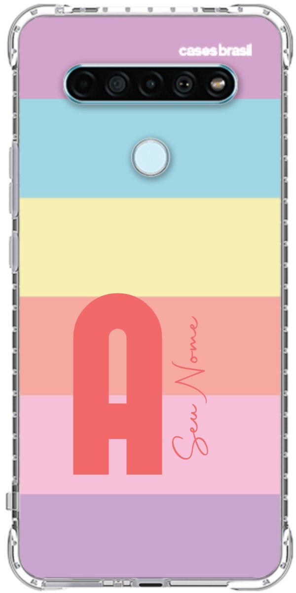 Capinha para Celular Arco-íris Cores Pastel