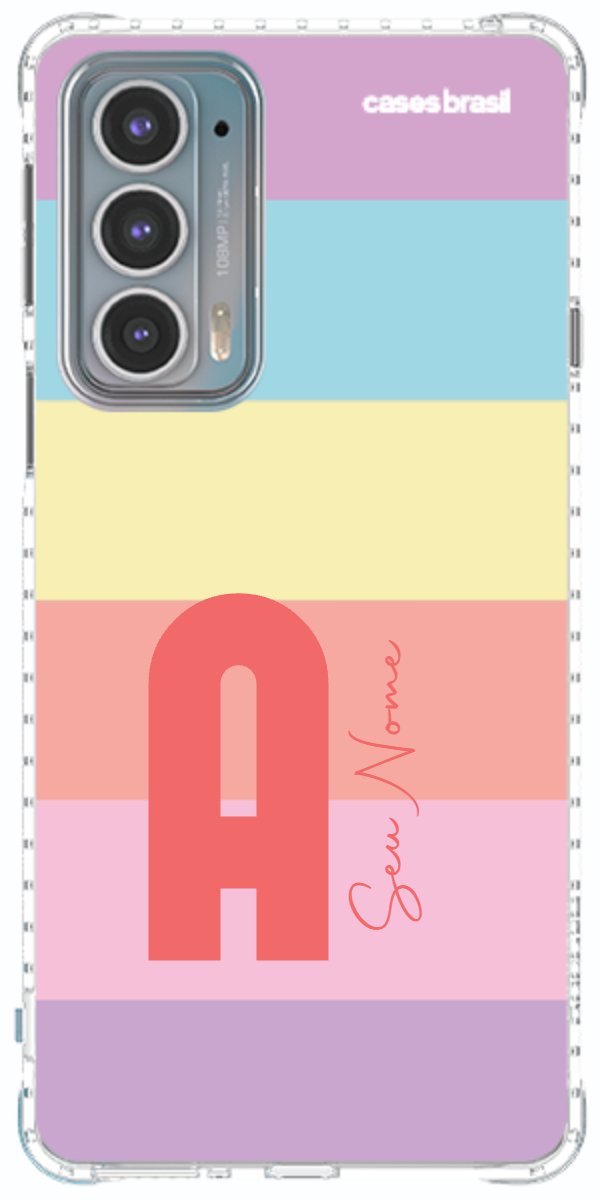 Capinha para Celular Arco-íris Cores Pastel