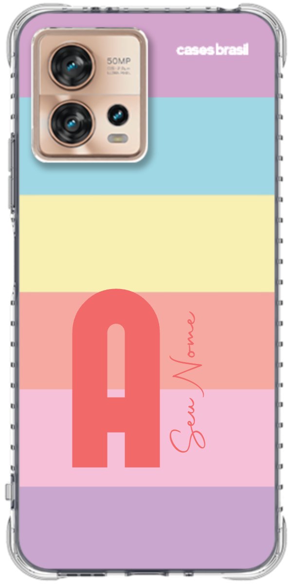 Capinha para Celular Arco-íris Cores Pastel
