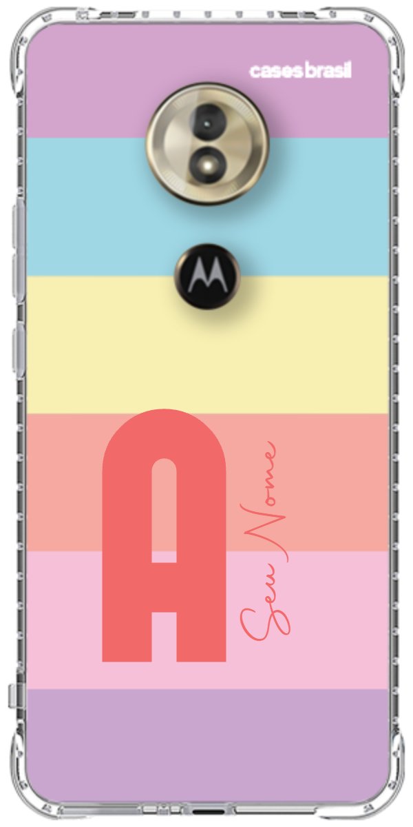 Capinha para Celular Arco-íris Cores Pastel