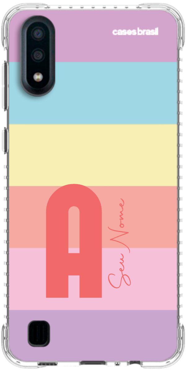Capinha para Celular Arco-íris Cores Pastel