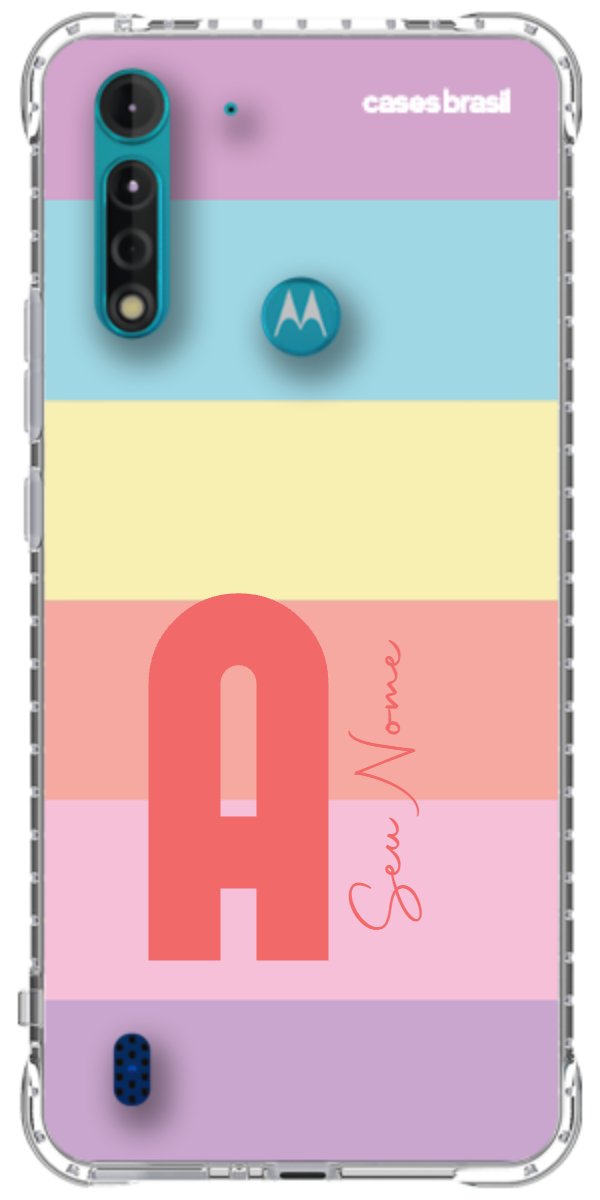 Capinha para Celular Arco-íris Cores Pastel