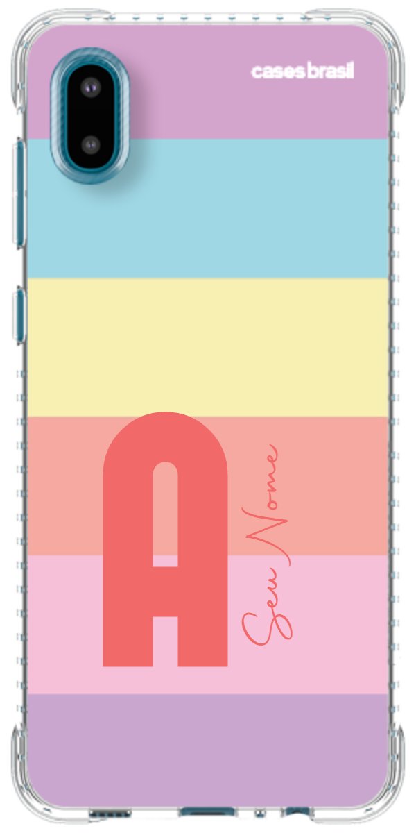 Capinha para Celular Arco-íris Cores Pastel