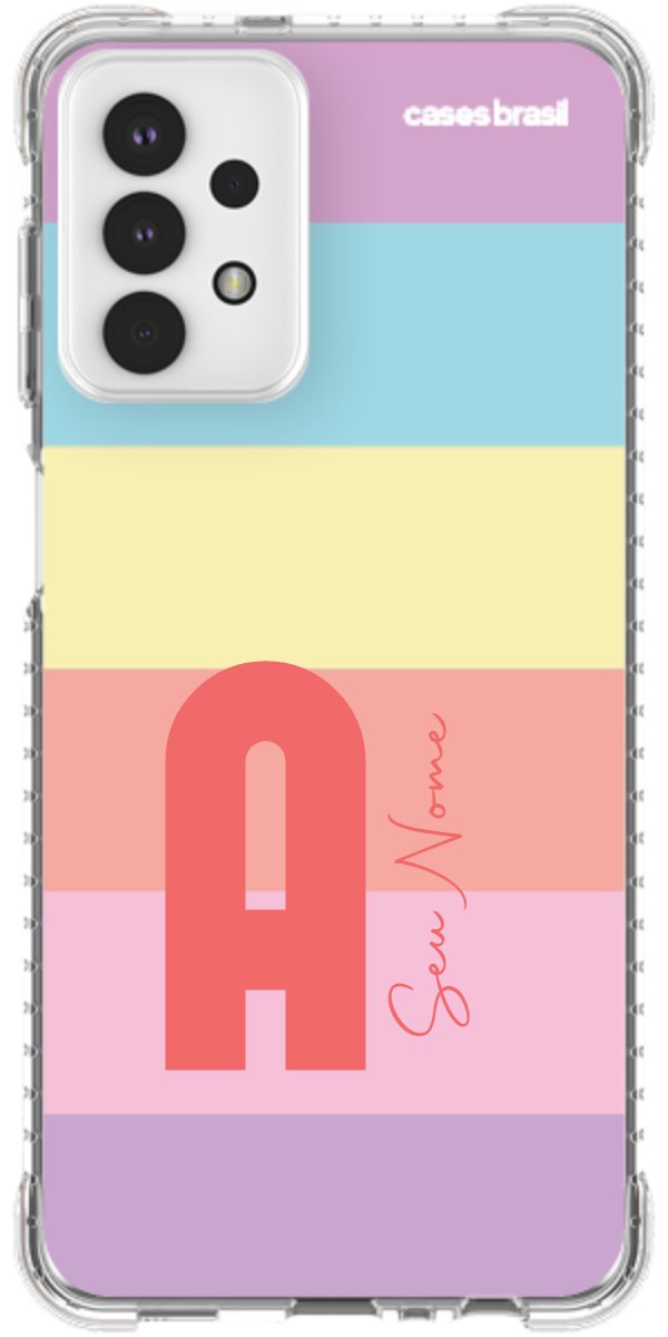 Capinha para Celular Arco-íris Cores Pastel