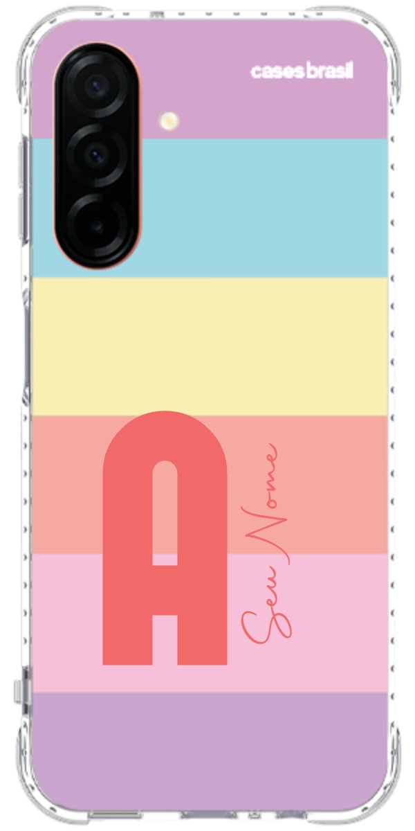 Capinha para Celular Arco-íris Cores Pastel
