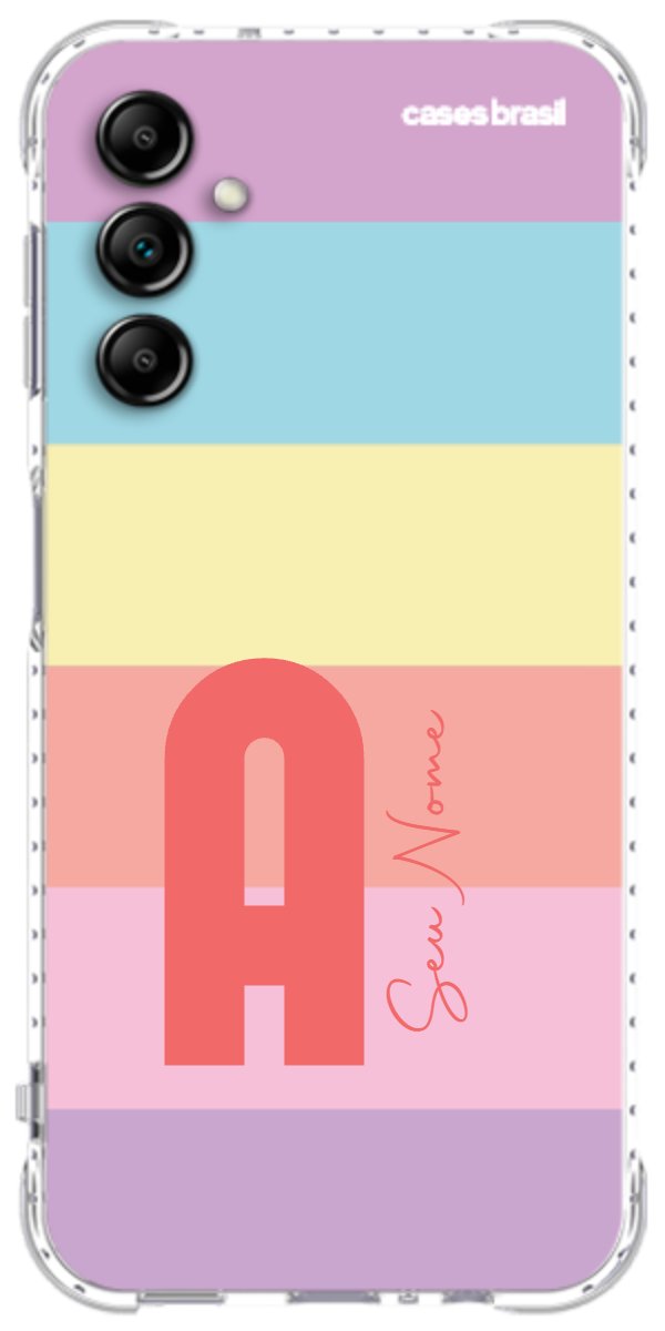 Capinha para Celular Arco-íris Cores Pastel