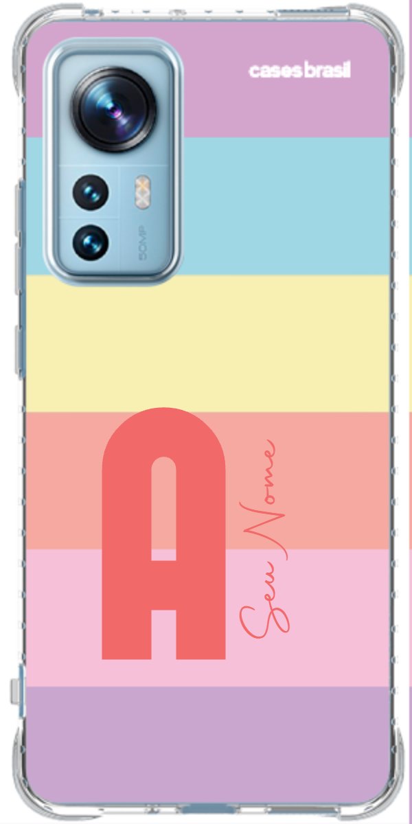 Capinha para Celular Arco-íris Cores Pastel