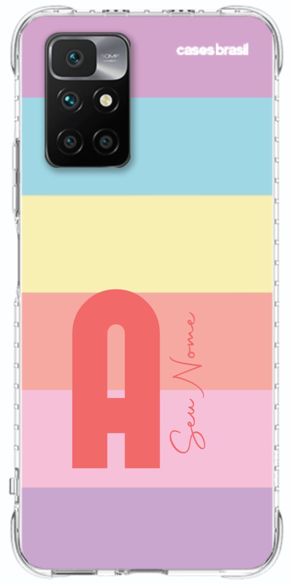 Capinha para Celular Arco-íris Cores Pastel