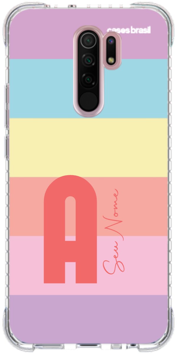 Capinha para Celular Arco-íris Cores Pastel