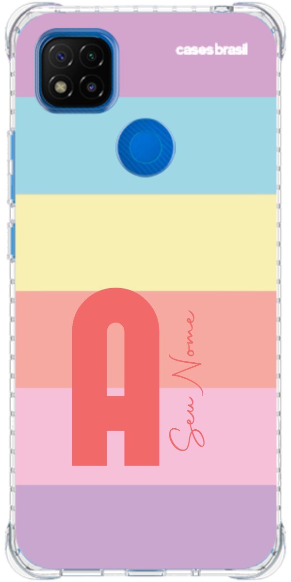 Capinha para Celular Arco-íris Cores Pastel