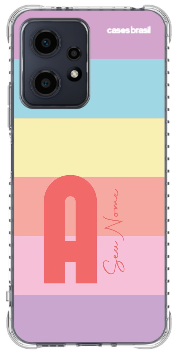 Capinha para Celular Arco-íris Cores Pastel