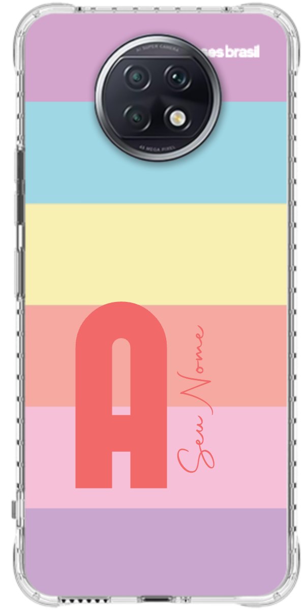 Capinha para Celular Arco-íris Cores Pastel