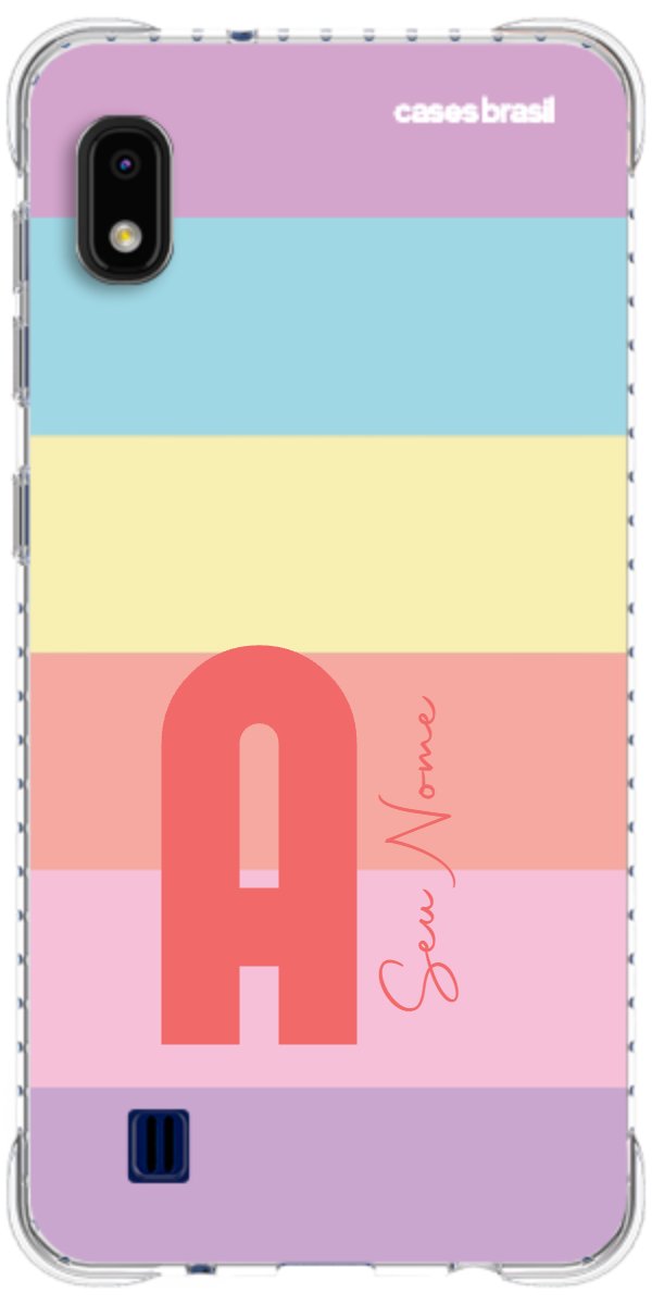 Capinha para Celular Arco-íris Cores Pastel