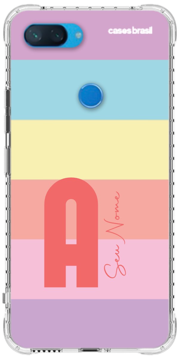 Capinha para Celular Arco-íris Cores Pastel