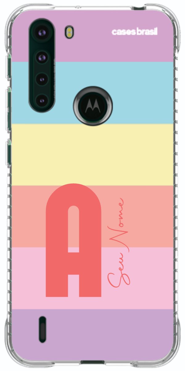 Capinha para Celular Arco-íris Cores Pastel