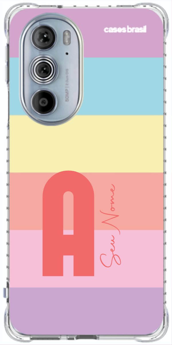 Capinha para Celular Arco-íris Cores Pastel