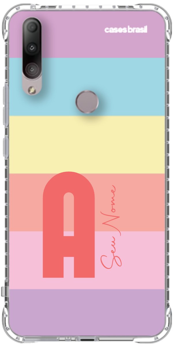 Capinha para Celular Arco-íris Cores Pastel