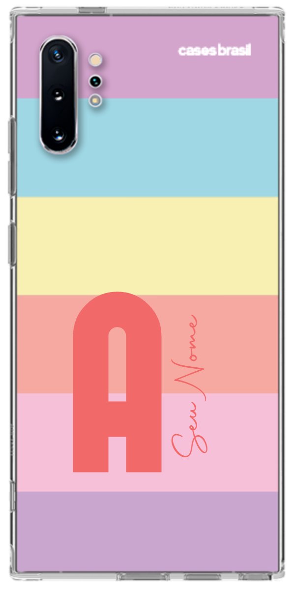 Capinha para Celular Arco-íris Cores Pastel