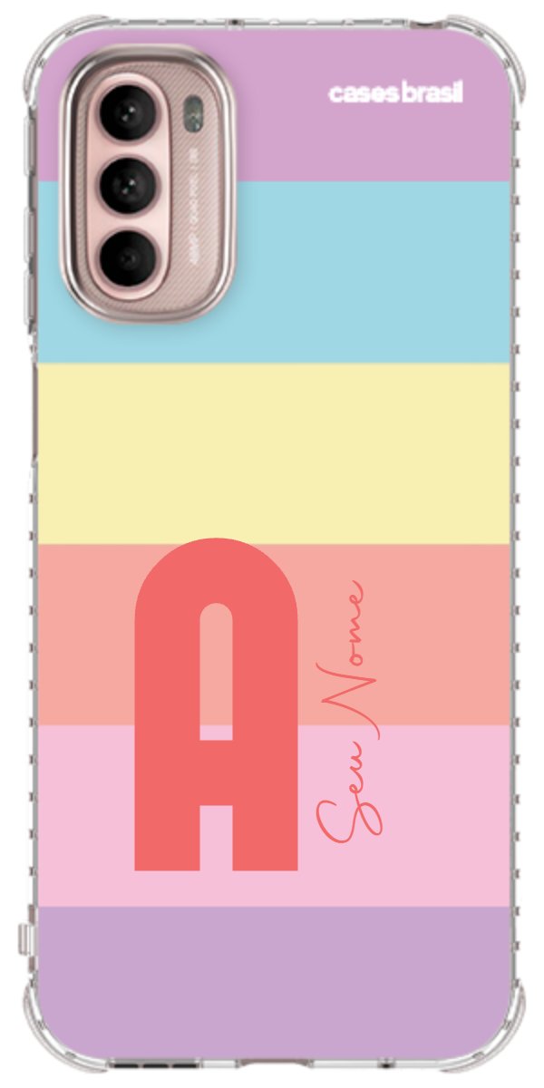 Capinha para Celular Arco-íris Cores Pastel