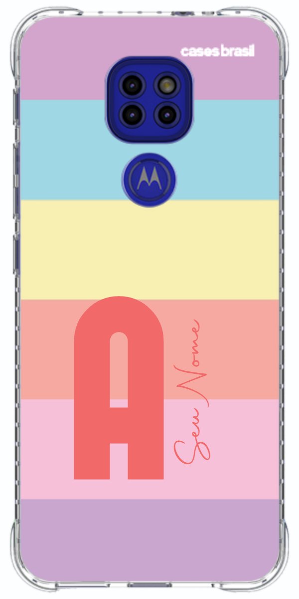 Capinha para Celular Arco-íris Cores Pastel
