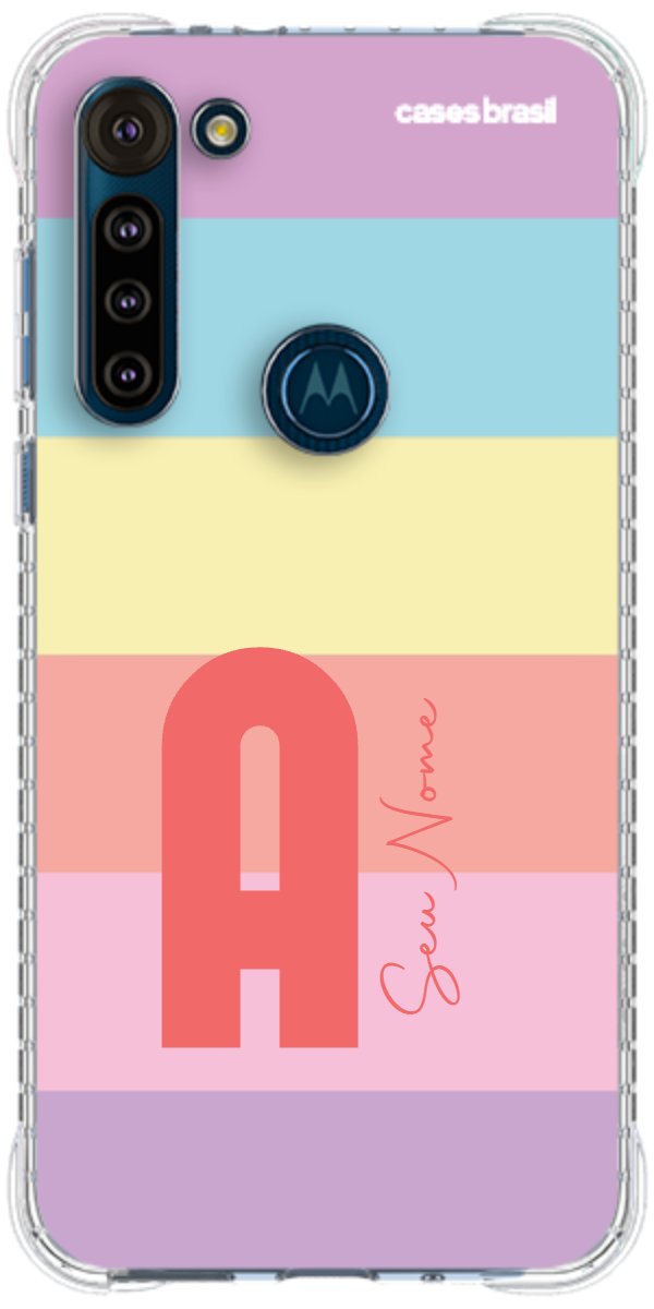 Capinha para Celular Arco-íris Cores Pastel