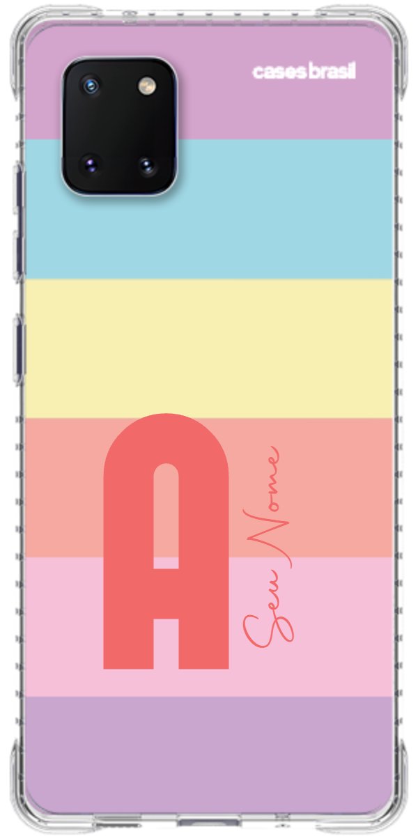 Capinha para Celular Arco-íris Cores Pastel