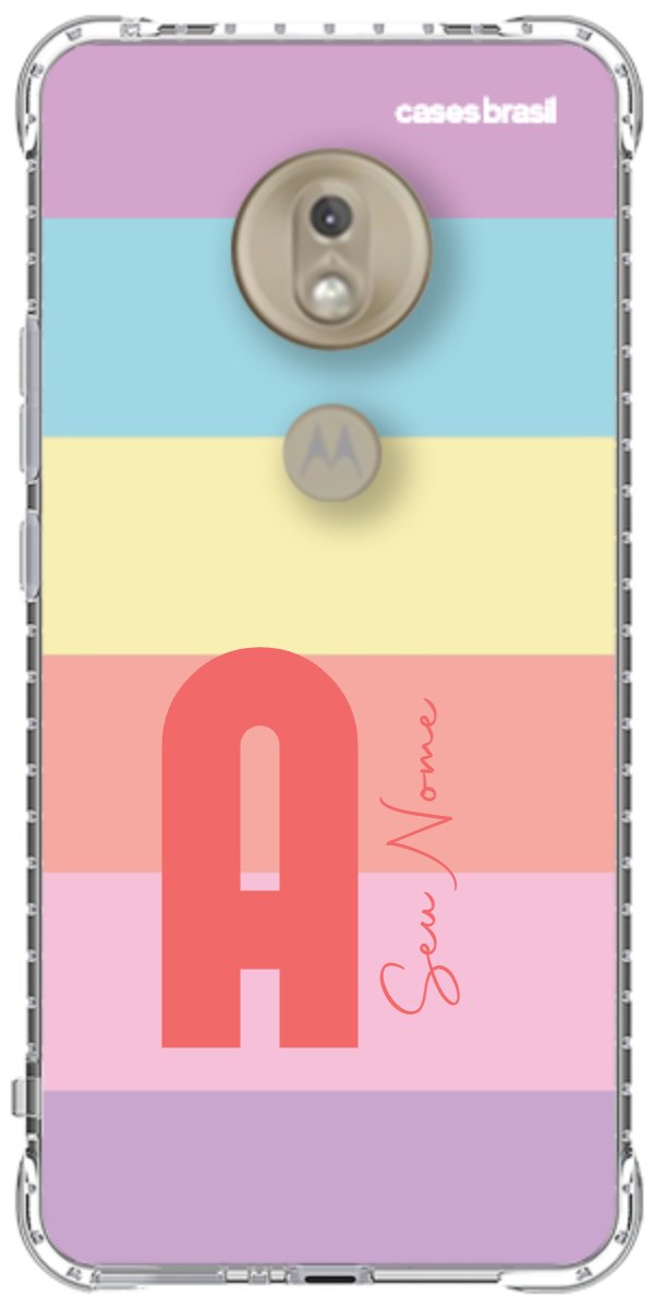 Capinha para Celular Arco-íris Cores Pastel