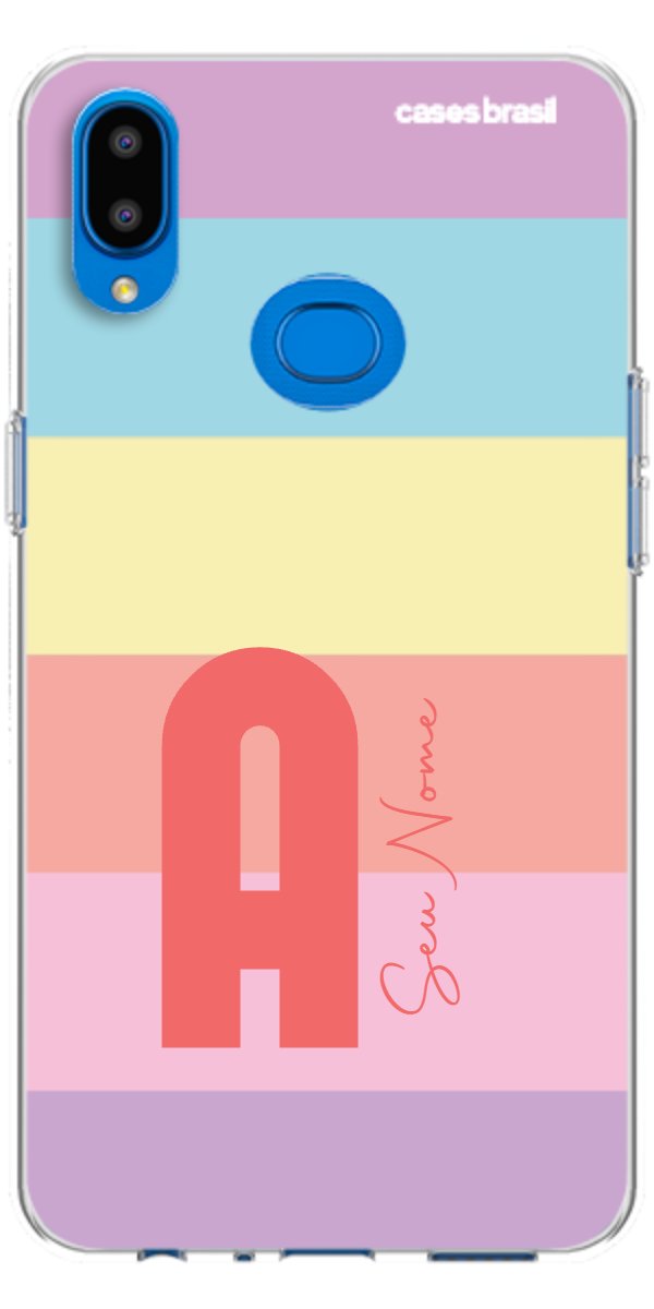 Capinha para Celular Arco-íris Cores Pastel