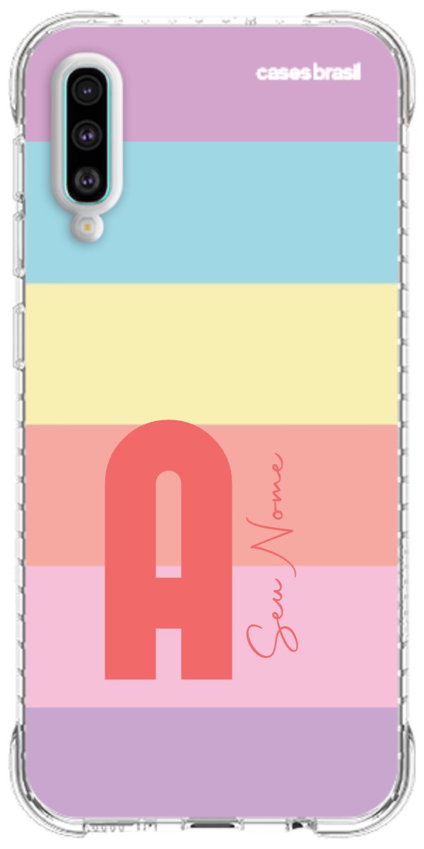 Capinha para Celular Arco-íris Cores Pastel