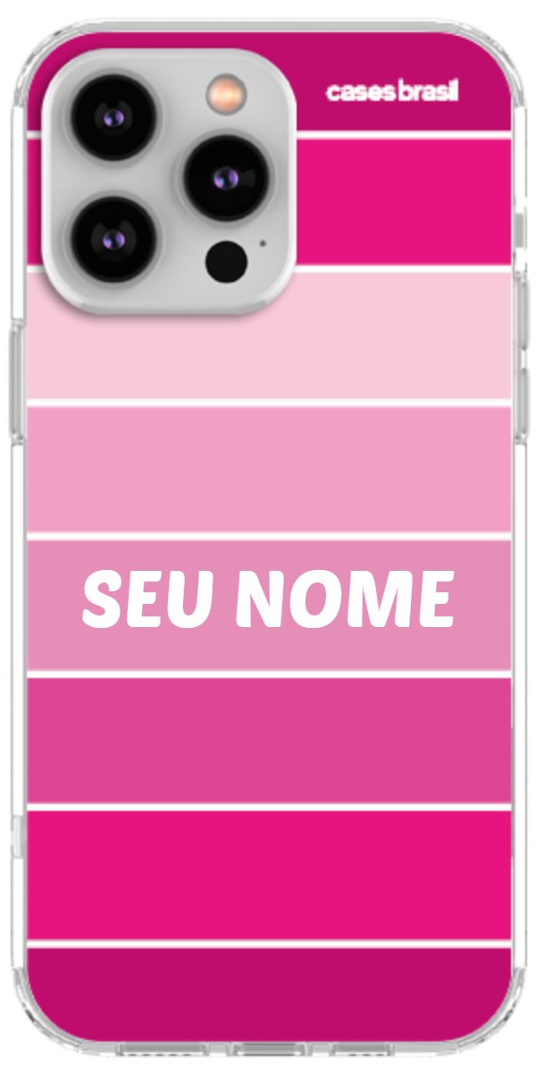 Capinha para Celular Faixas Tons de Rosas