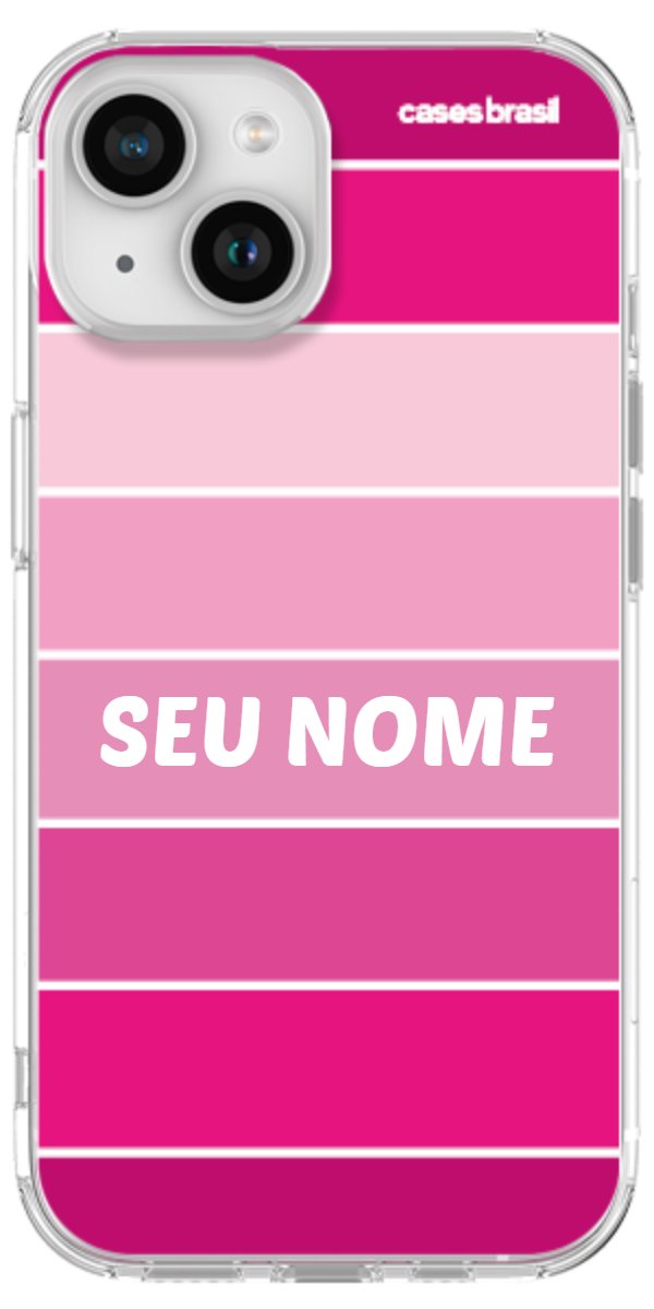 Capinha para Celular Faixas Tons de Rosas