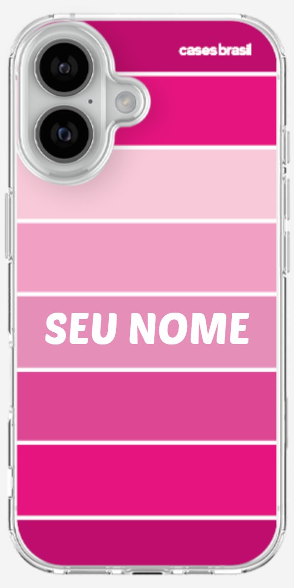 Capinha para Celular Faixas Tons de Rosas