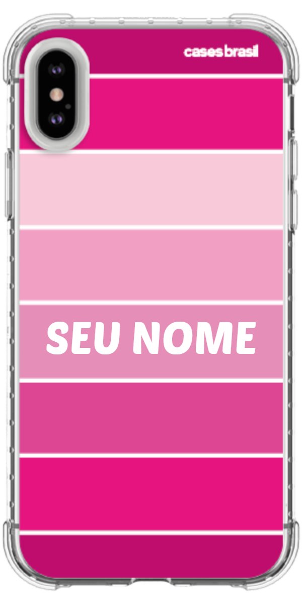 Capinha para Celular Faixas Tons de Rosas