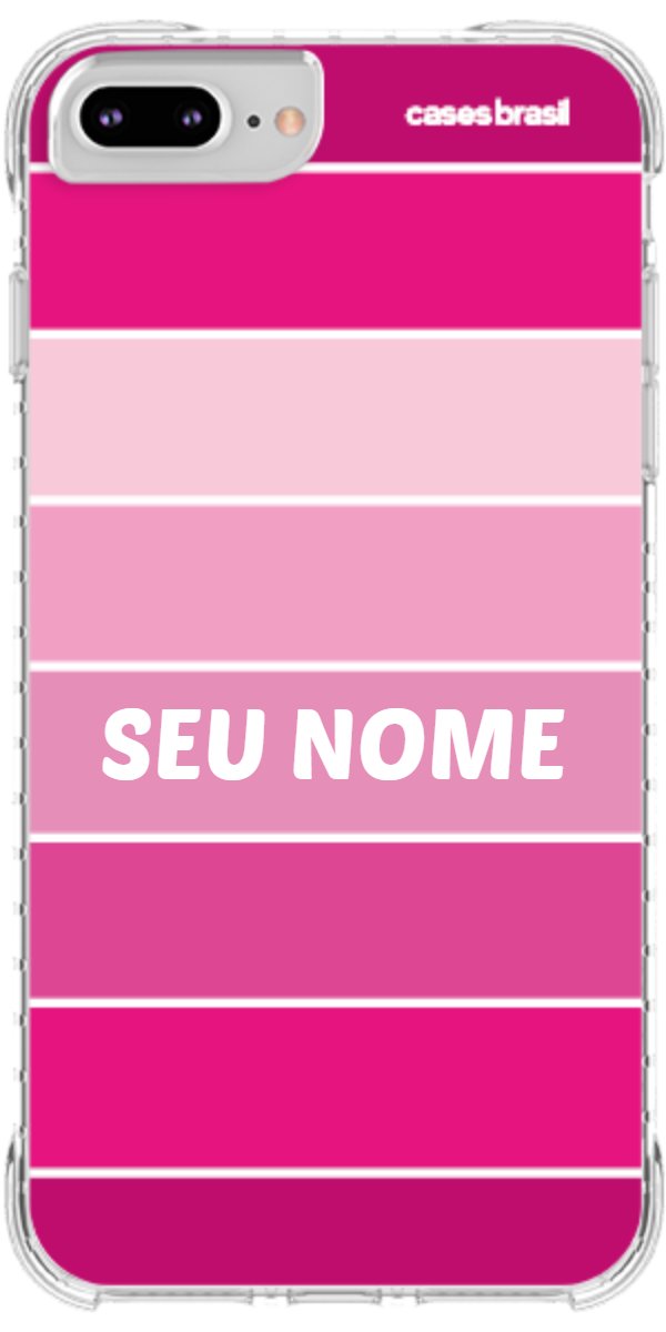 Capinha para Celular Faixas Tons de Rosas