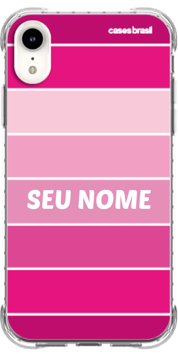 Capinha para Celular Faixas Tons de Rosas