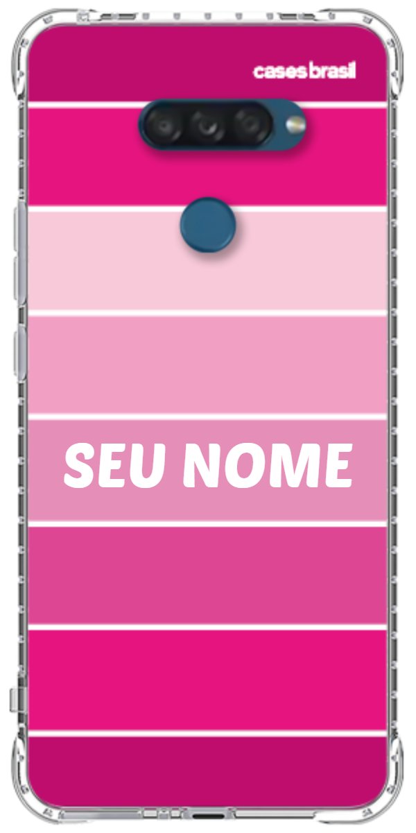 Capinha para Celular Faixas Tons de Rosas