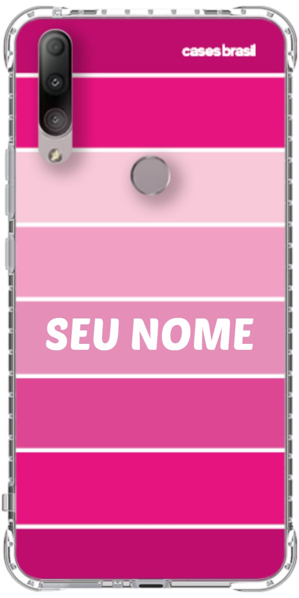 Capinha para Celular Faixas Tons de Rosas