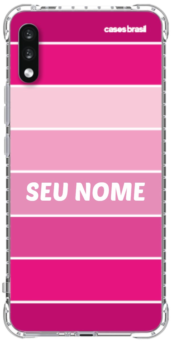 Capinha para Celular Faixas Tons de Rosas