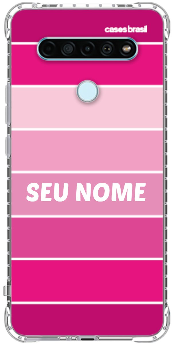 Capinha para Celular Faixas Tons de Rosas