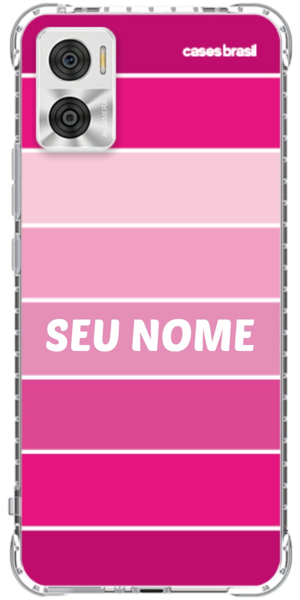 Capinha para Celular Faixas Tons de Rosas
