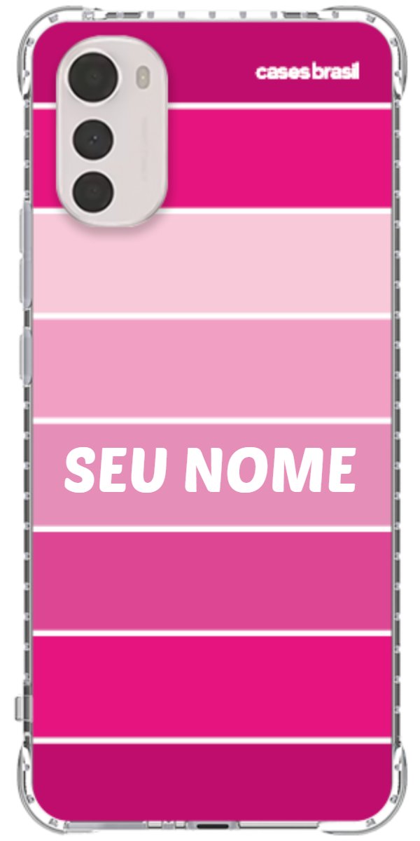 Capinha para Celular Faixas Tons de Rosas