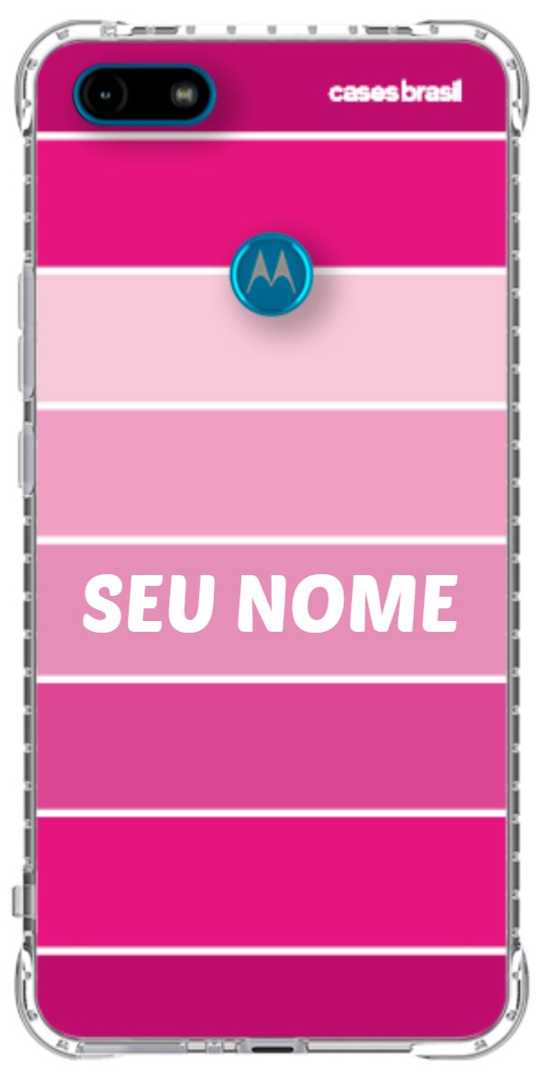 Capinha para Celular Faixas Tons de Rosas