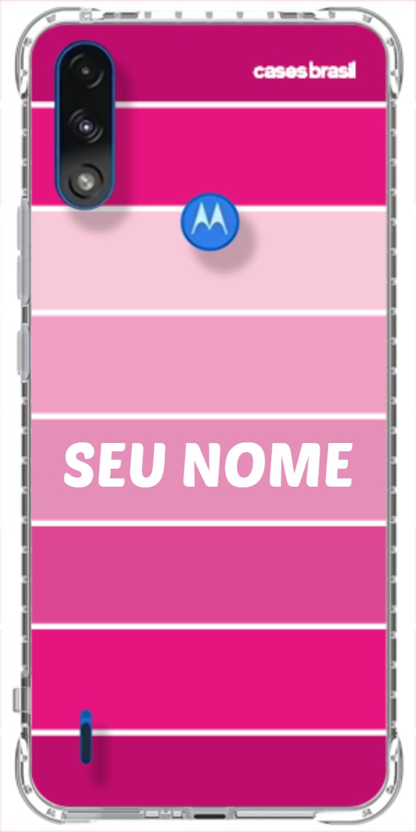Capinha para Celular Faixas Tons de Rosas