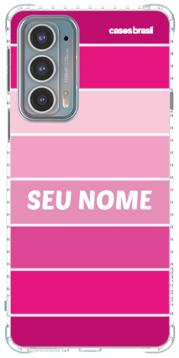 Capinha para Celular Faixas Tons de Rosas