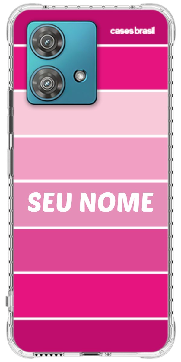 Capinha para Celular Faixas Tons de Rosas
