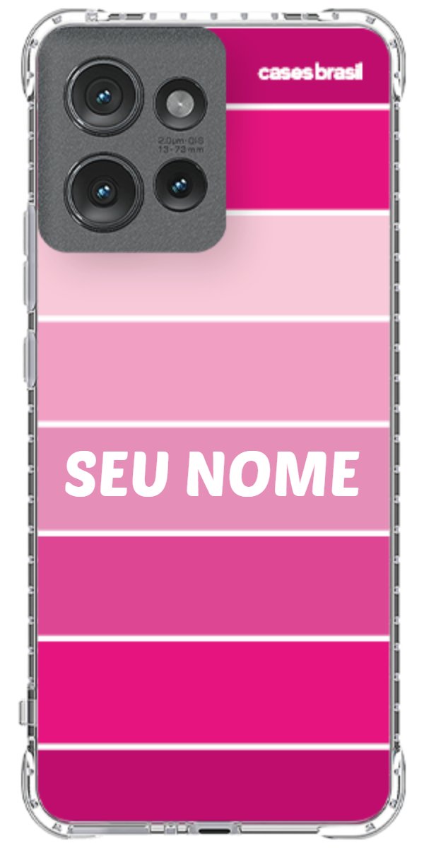 Capinha para Celular Faixas Tons de Rosas