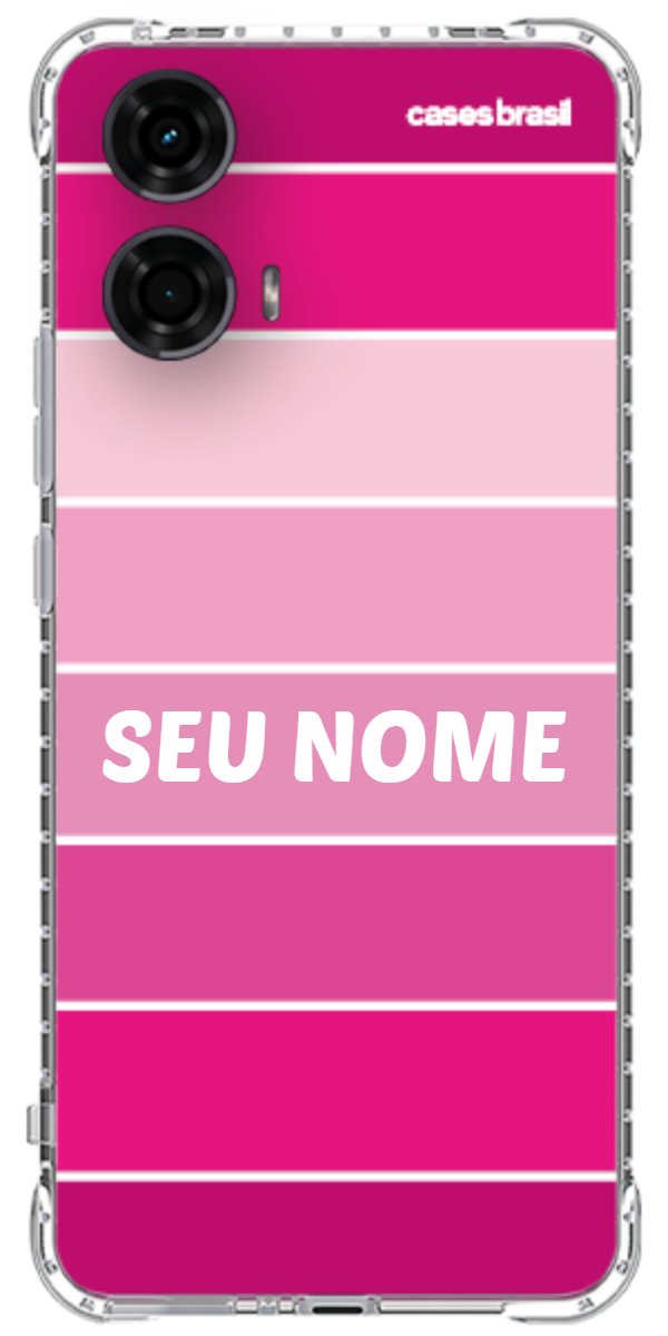 Capinha para Celular Faixas Tons de Rosas