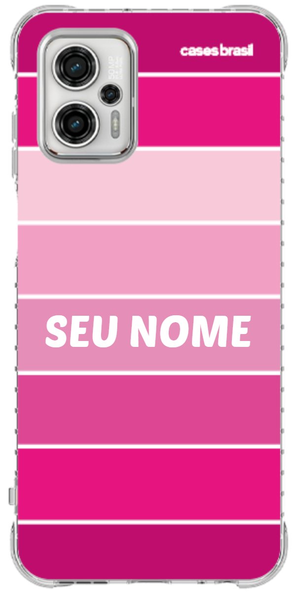 Capinha para Celular Faixas Tons de Rosas